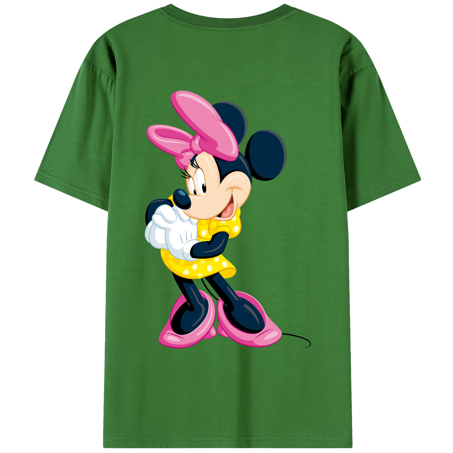 （画像用） ミッキーマウス Mickey Mouse レディース半袖Tシャツ(バックプリント)